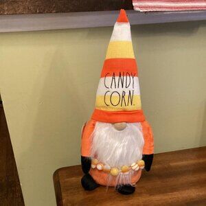 NEW! Rae Dunn PLUSH CANDY CORN HALLOWEEN Gnome